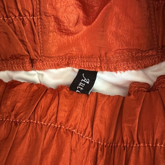 Automet Women's Burnt Orange High-Waisted Athletic Shorts - Picture 2 of 6